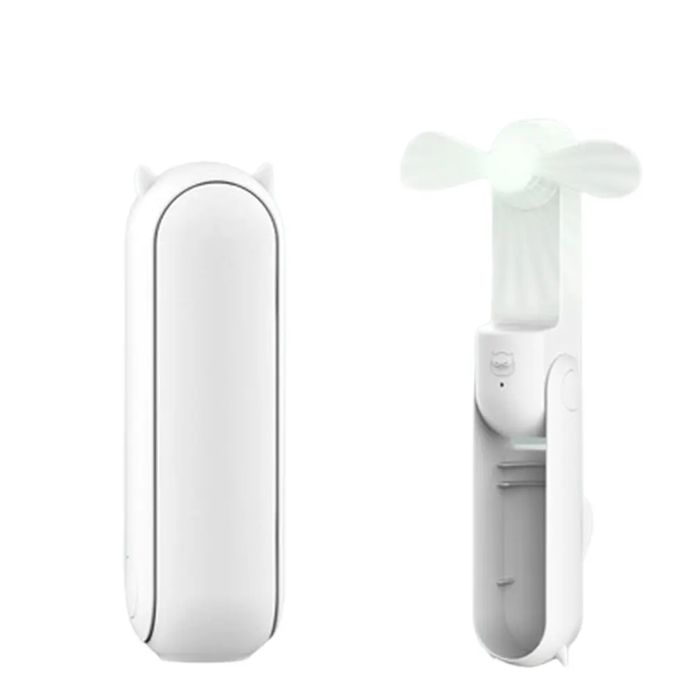 

Mini Fan Portable Fan 2000mAh Enduring Silent Foldable Usb Rechargeable Fan with Power Bank and Flashlight Function