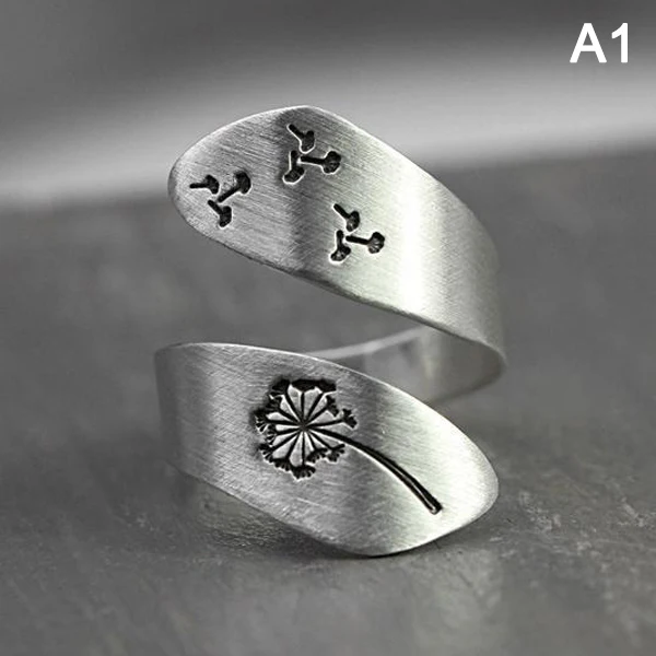 

Nature Art Ring Adjustable Electroplating Open Ring Gift for Women One Size BUTT666