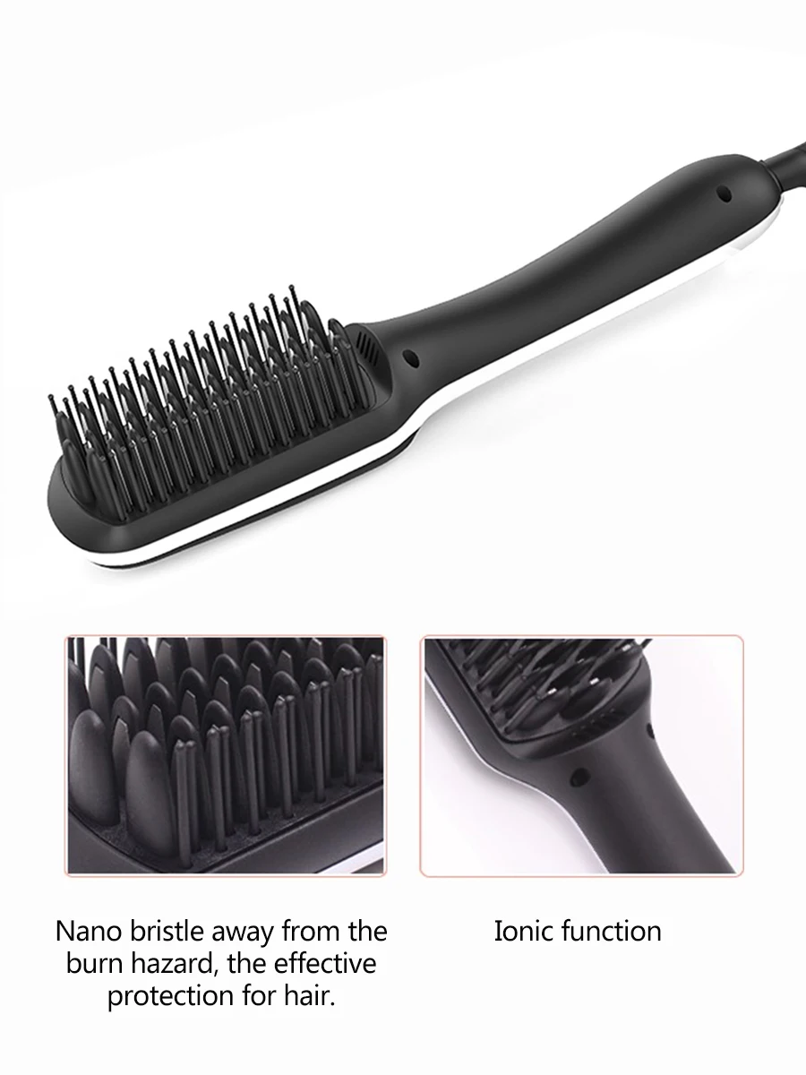 Профессиональный Массажер для волос щетка мини Быстрая ионная Керамическая