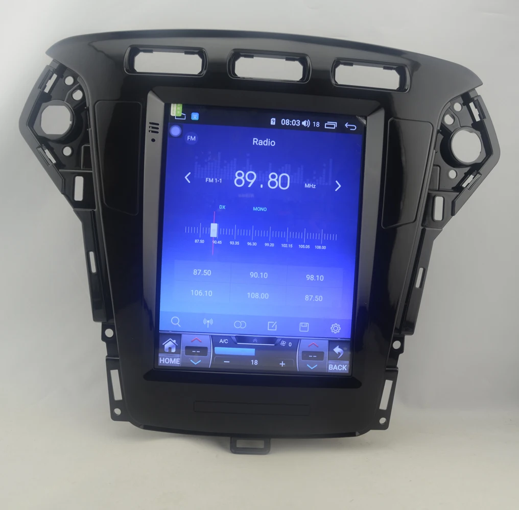 9.7" tesla style vertical screen Octa core Android 10 Car GPS radio Navigation for ford Mondeo 2011-2012 automatic A/C | Автомобили и