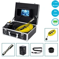 20m pipe sewer waterproof camera 120 degree drain pipe inspection video camera system 4500mah battery 7inch screen