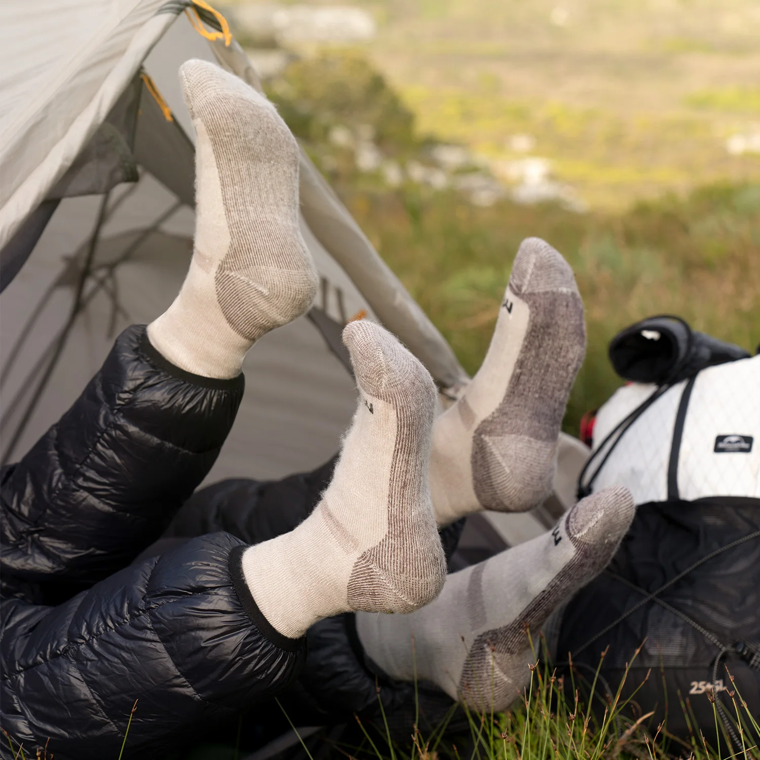 Naturehike Outdoor Woman's Hight-Top Socks Thicken Warm Merino Wool Stink Prevention Hosiery Man Running Sport Winter Cold