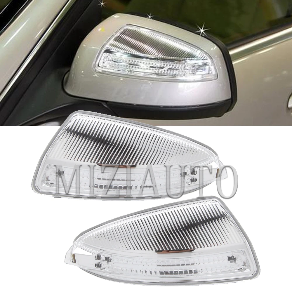 Для Mercedes Benz W204 W164 ML300 ML500 ML Класс C светодиодный лампы для дверей и крыльев зеркала