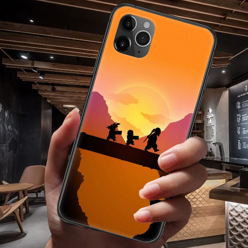 

Anime Dragon Cartoon Gokus Phone Case For Iphone 4 4s 5 5S SE 5C 6 6S 7 8 Plus X XS XR 11 12 Mini Pro Max 2020 black Bumper