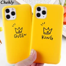 Чехол King Queen для телефона iPhone 6s 7 8 11 12 Mini Plus Pro X XS Max XR SE чехлы с