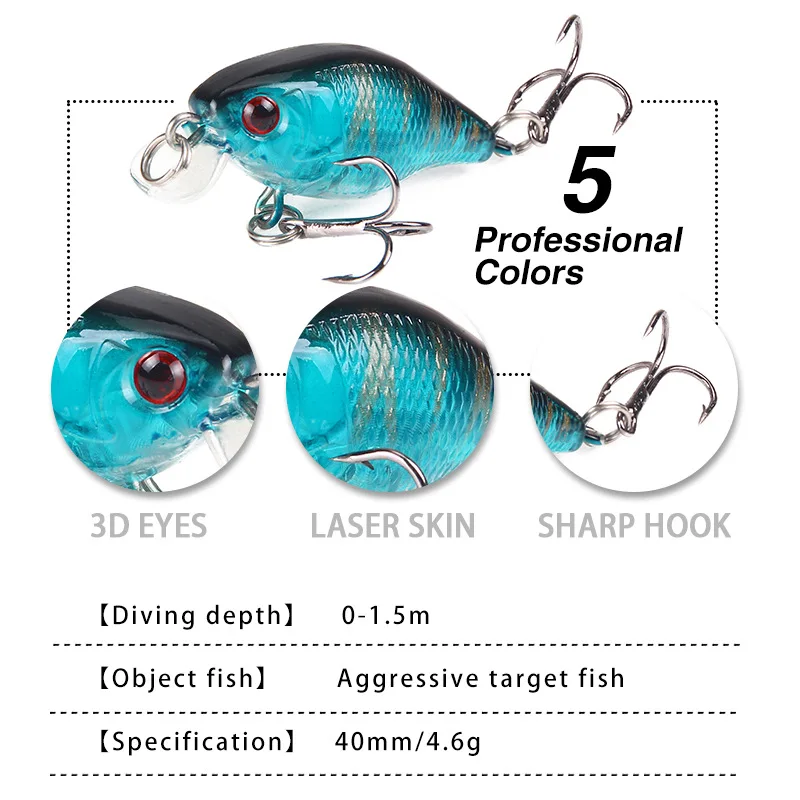 Рыболовная приманка 1 шт. искусственная блесна 5 см 7 8 г Джеркбейт Искусственные