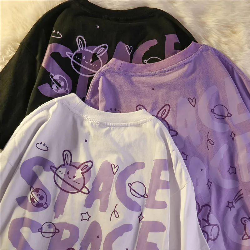 

Camiseta с принтом ГРАФИТИ harajuku, camisa solta de urso do espteel, casual de Street, для o лето, манга curta, 2021,