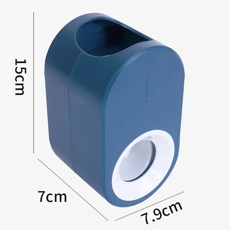 automatic toothpaste dispenser squeezers toothpaste tooth wall mount stand dust proof toothbrush holder bathroom accessories free global shipping