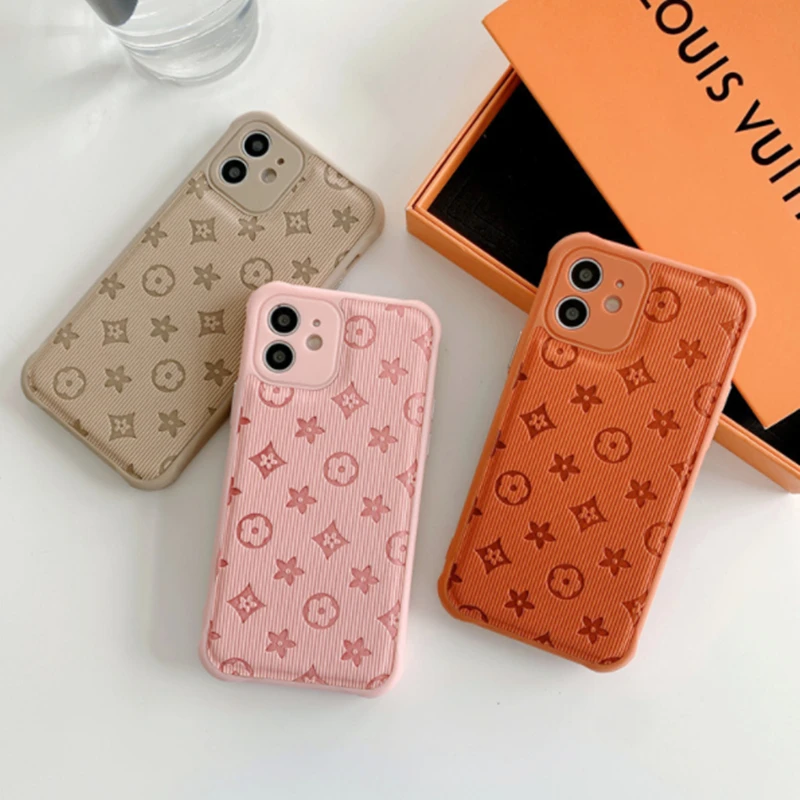

Fashion Geometric Lattice Pattern Leather Phone Case For iPhone 13pro case 11 XR XS Max 7 8Plus Soft Cover For iphone 12pro case