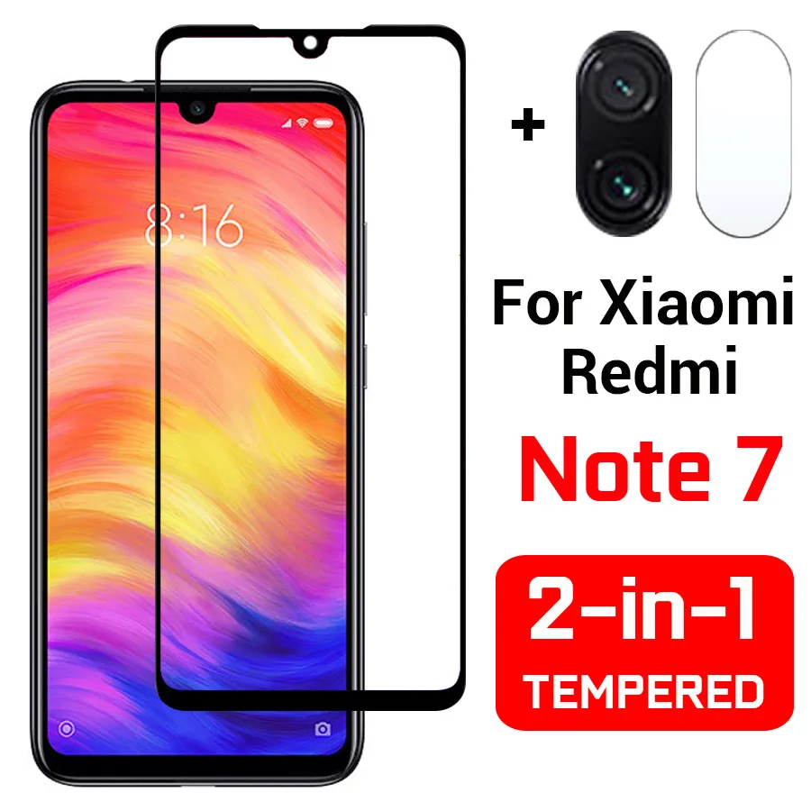 Защитное стекло для xiaomi redmi note 7 pro 2 в 1|Защитные стёкла и плёнки телефонов| |