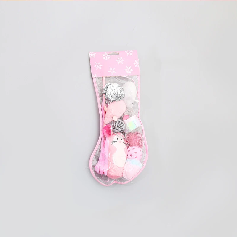 Рождественские носки игрушки для кошек забавные сочетания палочек товары