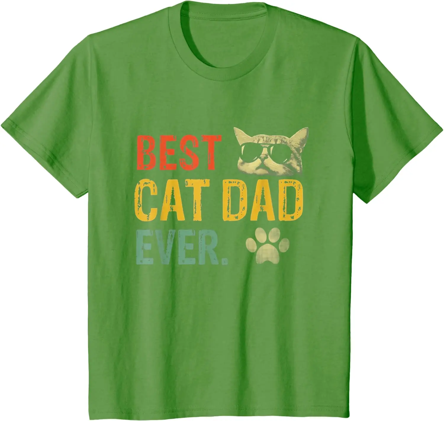 

T Shirt Women Kawaii Summer Tops T-shirt Tee Shirt Unisex Shirt Vintage Best Cat Dad Ever T-Shirt Cat Daddy Gift T-Shirt