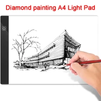 a4 led light pad for diamond painting tools usb powered light board kitdigital graphics tablet drawing pad art painting board