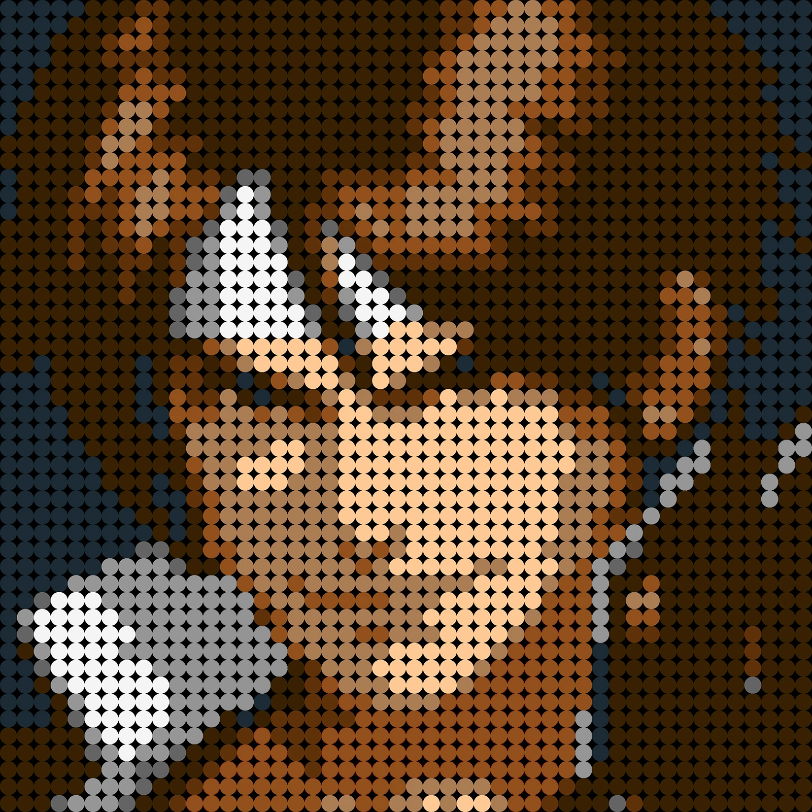 

Кирпичи для творчества, Пиксельная мозаика, художественная живопись, файтинговая игра, серия Kusanagikyoed, строительный блок, фоновое украшение ...