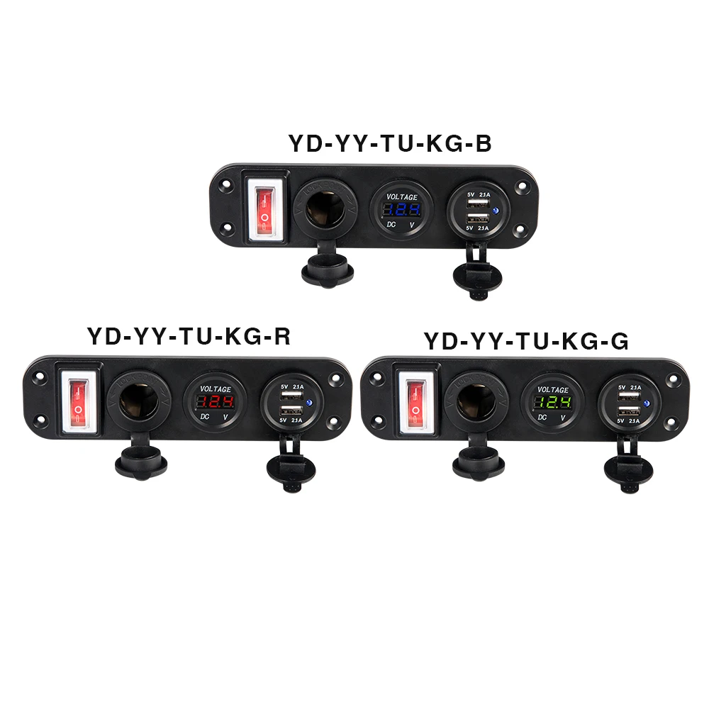 12 В usb зарядное устройство Лодка 12 В USB Автомобильное зарядное устройство 12 в панель Быстрый телефон usb Автомобильное зарядное устройство с вкл/выкл 5 в 4.2A разъем прикуривателя автомобиля