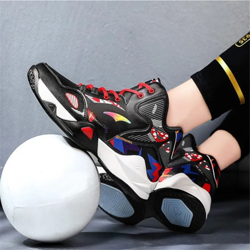 

2020 New Sneakers Men's Cushioning Basketball Shoes Unisex Basketball Sneakers Anti-Skid High-top Training Men Basketball Boots