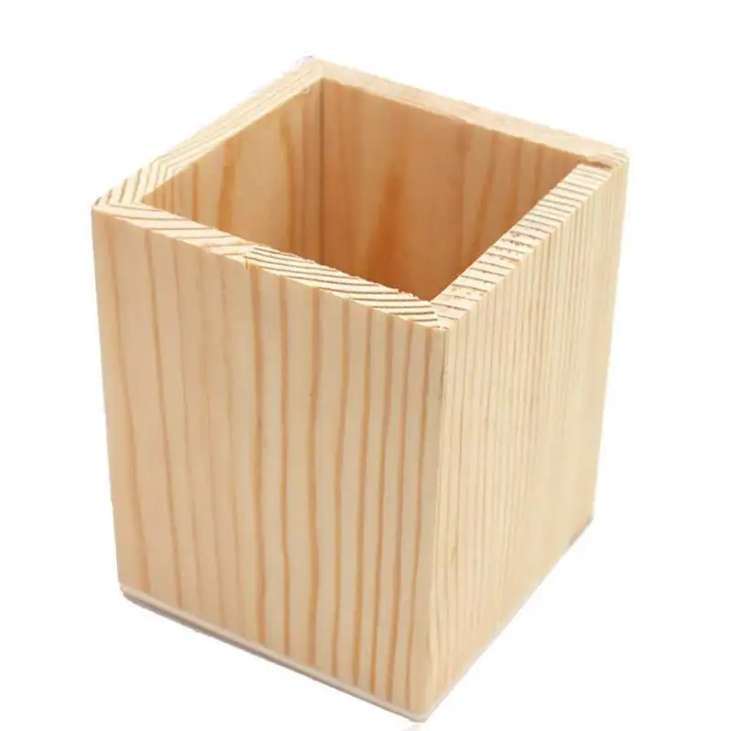 Деревянная подставка для ручек и карандашей Макияж кисточки органайзер хранения