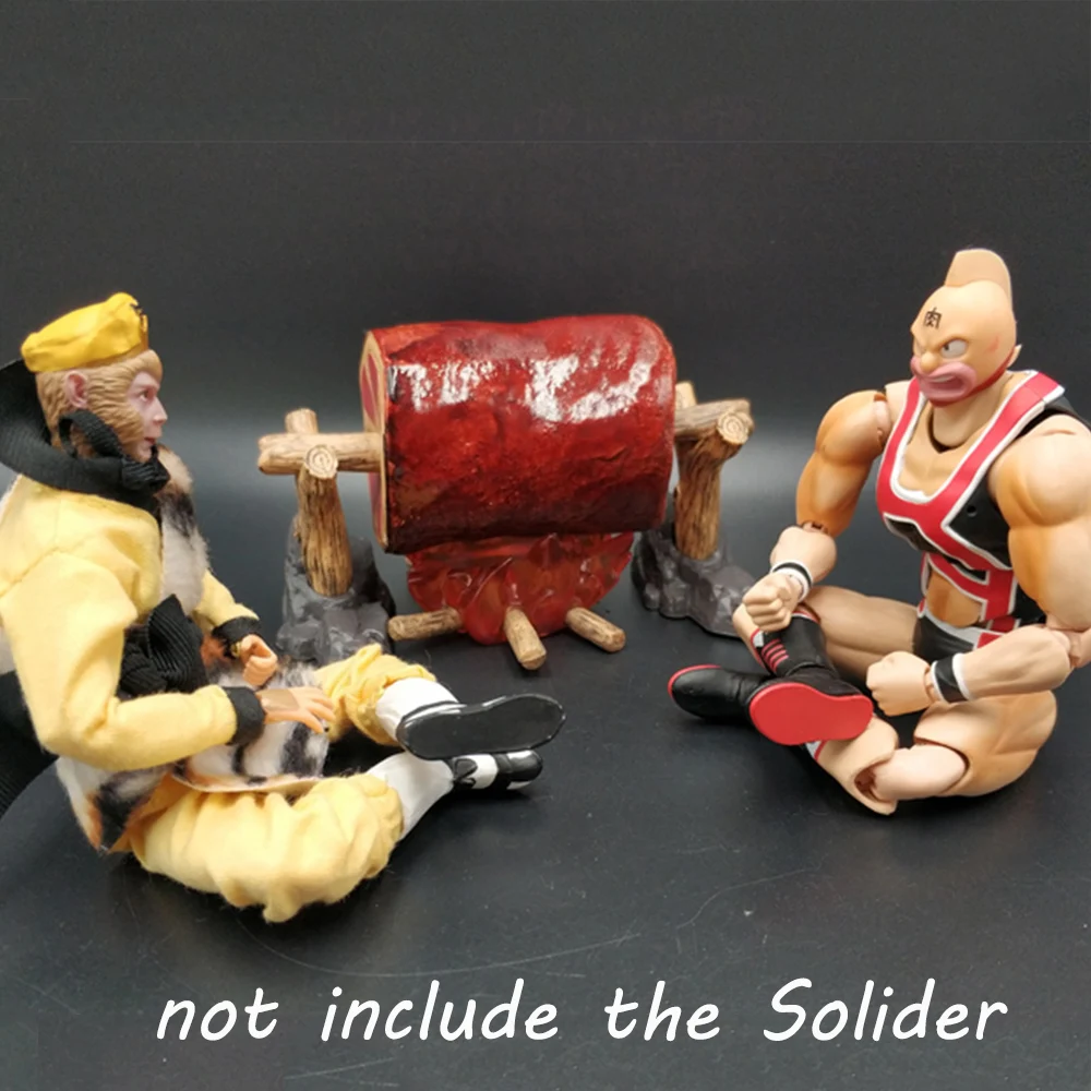 

1/6 Soldier Accessories Barbecue BBQ Bonfire Roast Barbecue grill Scene Accessories No Electricity