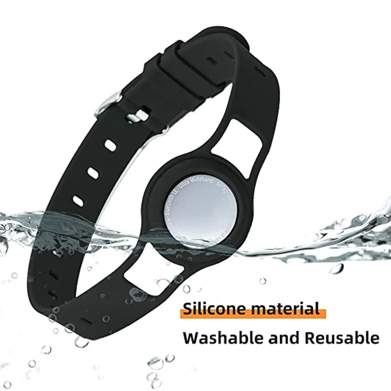 Защитный чехол AirTag для домашних животных силиконовый на шею с ремешком