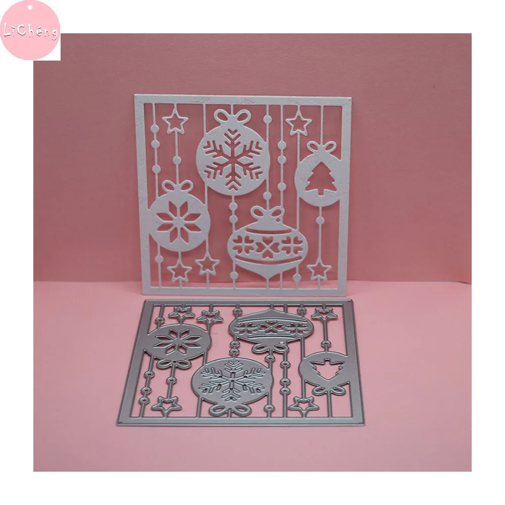 Рождественский венок металлический Трафаретный вырубной штамп Скрапбукинг