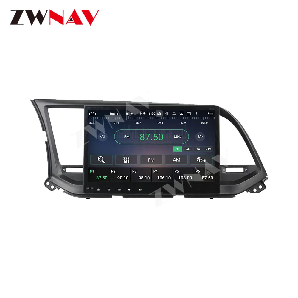 

128G Carplay Android10 screen Multimedia DVD Player for Hyundai Elantra 2016 BT GPS Navi Auto Video Radio Audio Stereo Head unit