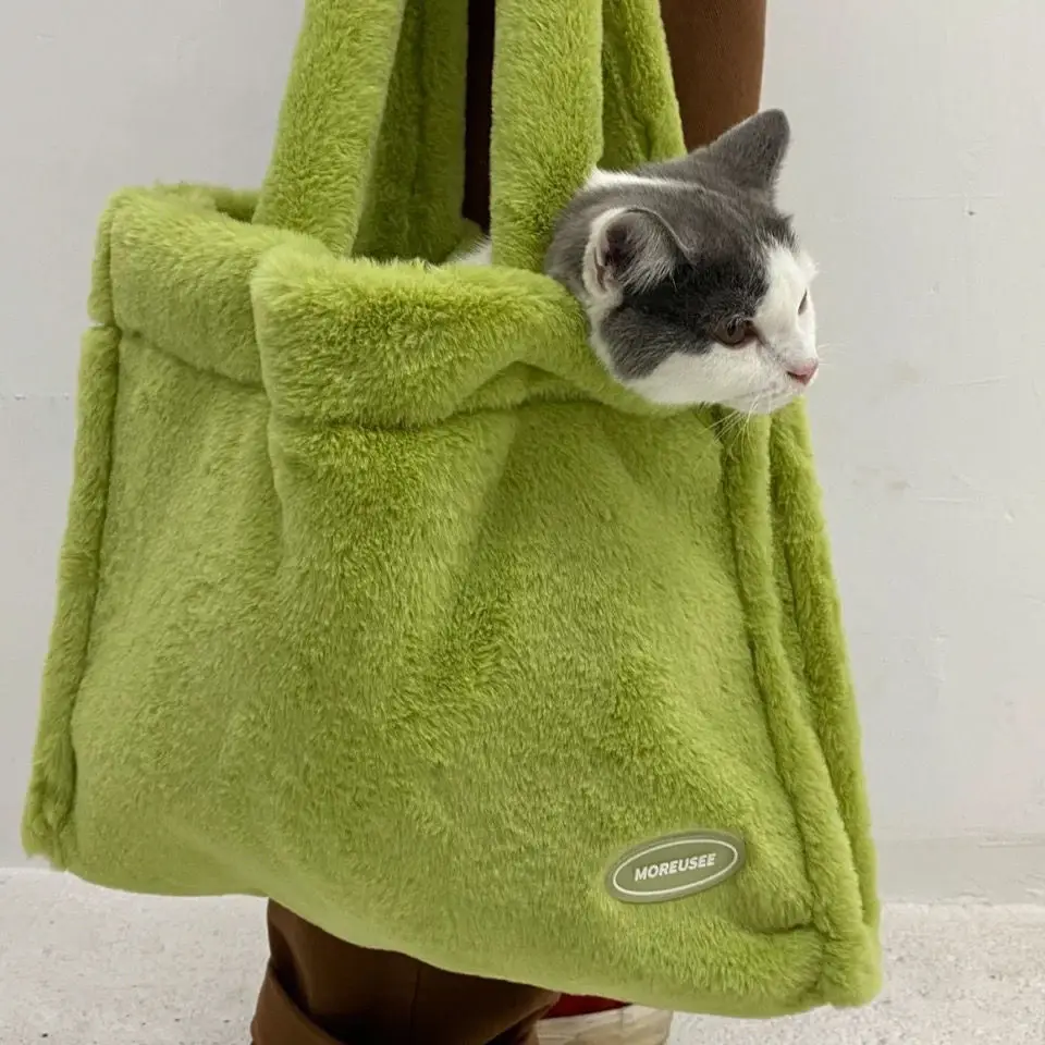 

Large-capacity Plush Bags Autumn And Winter Female Original Niche Design Sweet Portable Shoulder Bag Messenger Bag Furry Fluffy