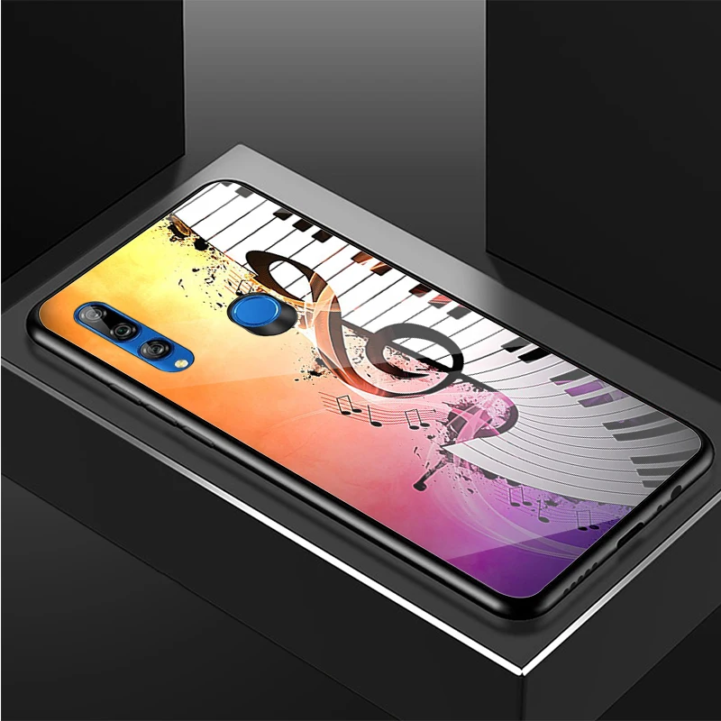 Клавиши пианино чехол для телефона из закаленного стекла Huawei honor 8X 9 10i 20i 20Lite 20Pro 30