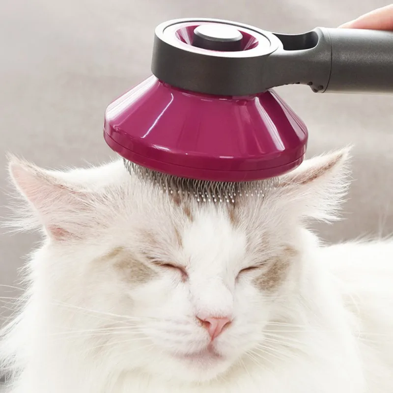 

Pet Cat Automatic Hair Brush Trimmer Deshedding Tool Comb Grooming Toll Pet Hair Brush Cleaning Grooming Accessories