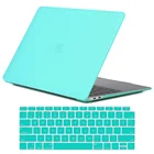 Для Apple Macbook Air 1113 MacBook Pro 1315Macbook Белый A1342Macbook 12 дюймов A1534 матовый яичный Синий чехол для ноутбука + пленка для клавиатуры США