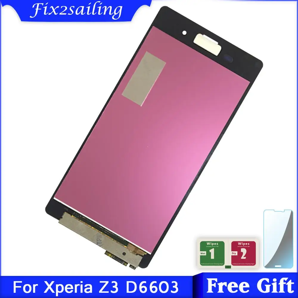 ЖК дисплей 5 2 дюйма для SONY Xperia Z3 D6633 D6603 с сенсорным экраном рамкой|Экраны