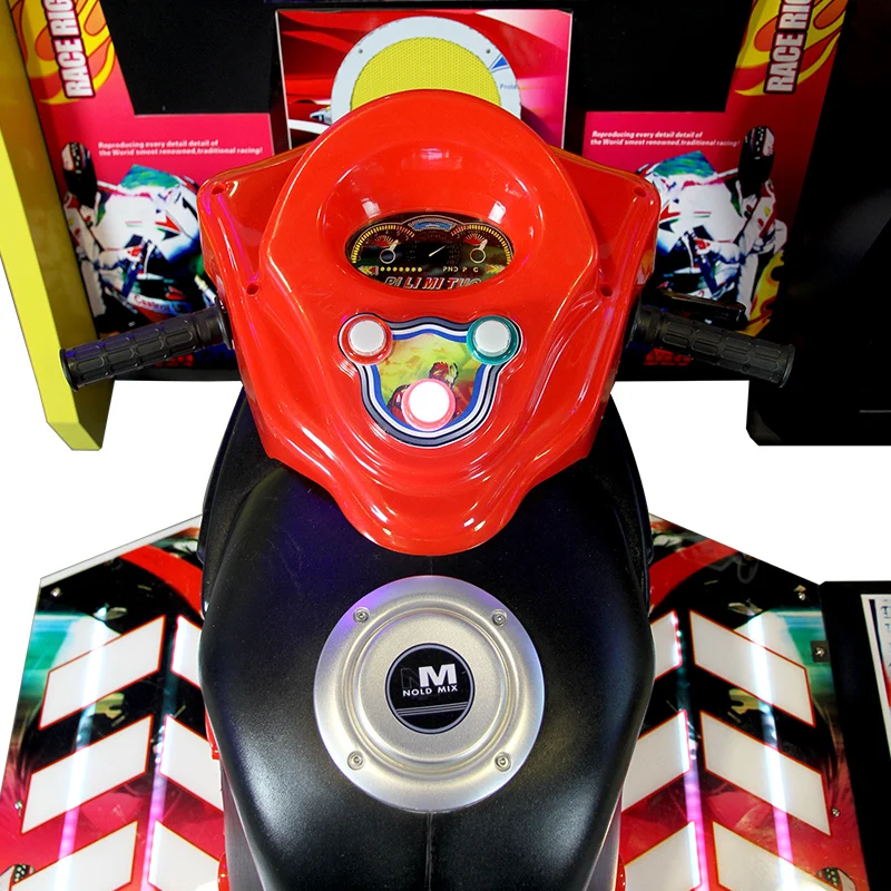 2 игрока Монетный симулятор мотоцикл развлекательный центр взрослые езда мото