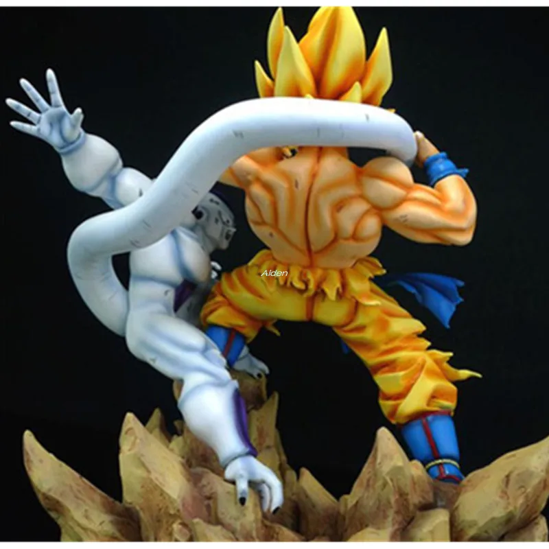 1" Dragon Ball Z статуя Супер Saiyan бюст Сон Гоку VS Frieza полноразмерный портрет Kakarotto GK экшн-модель игрушечная коробка 30 см Z2722