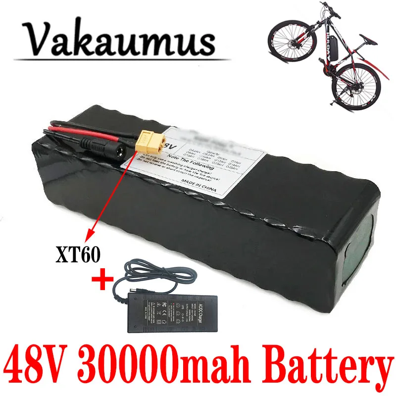 

48V 13S 3P 18650 Lithium ION 30AH Electric Bicycle Battery FOR 250W 500W 350W Motor With 15A BMS