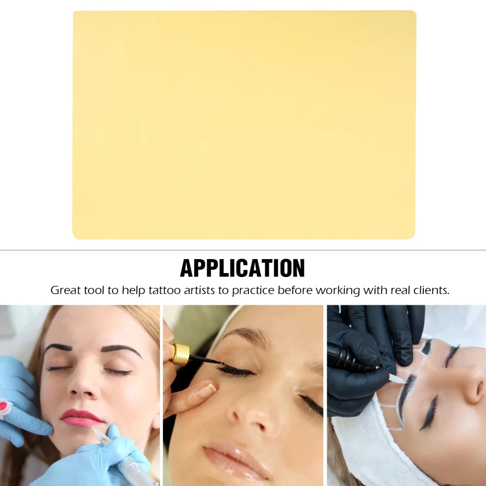 

10Pcs Body Embroider Worker Practice Fake Skin Sheets Double Side Practice Skins