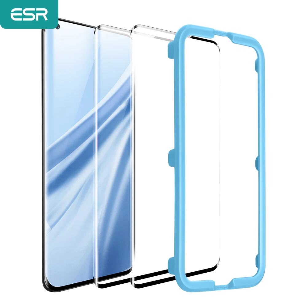 ESR Tempered Glass for Xiaomi 11/10/9/8 11 Pro 8 SE Anti Bluy-Ray Glass Full Cover Screen Soft TPU Film for Mi 11 10 9