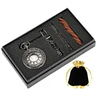 Карманные часы подарочный набор с ручным заводом механические карманные часы кожаная цепочка-Ожерелье сумка для хранения подарочная коробка