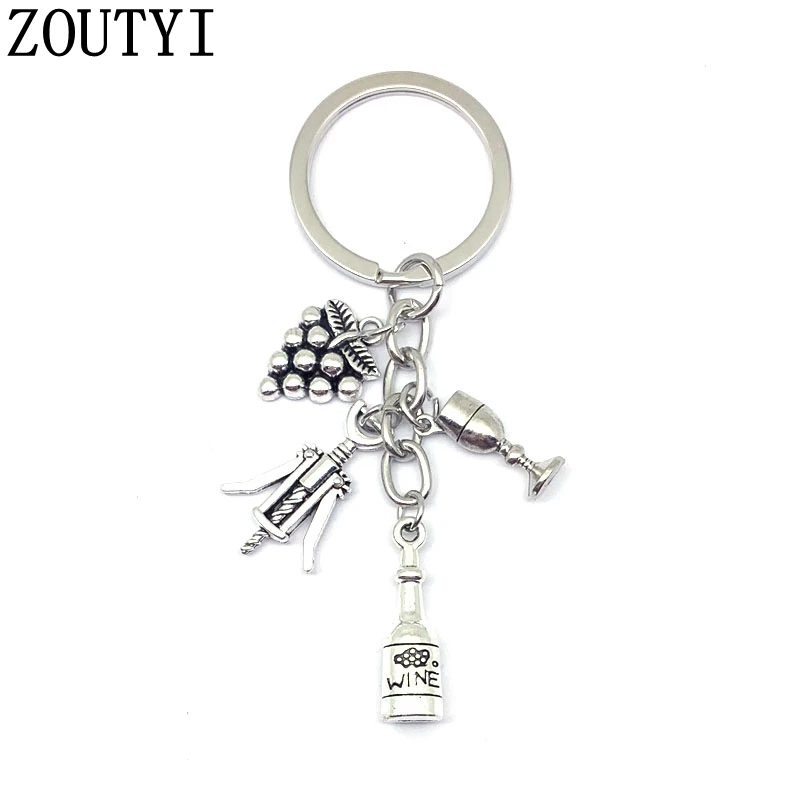 Брелок для ключей с подвеской в виде вина 1 шт.|Брелоки| |