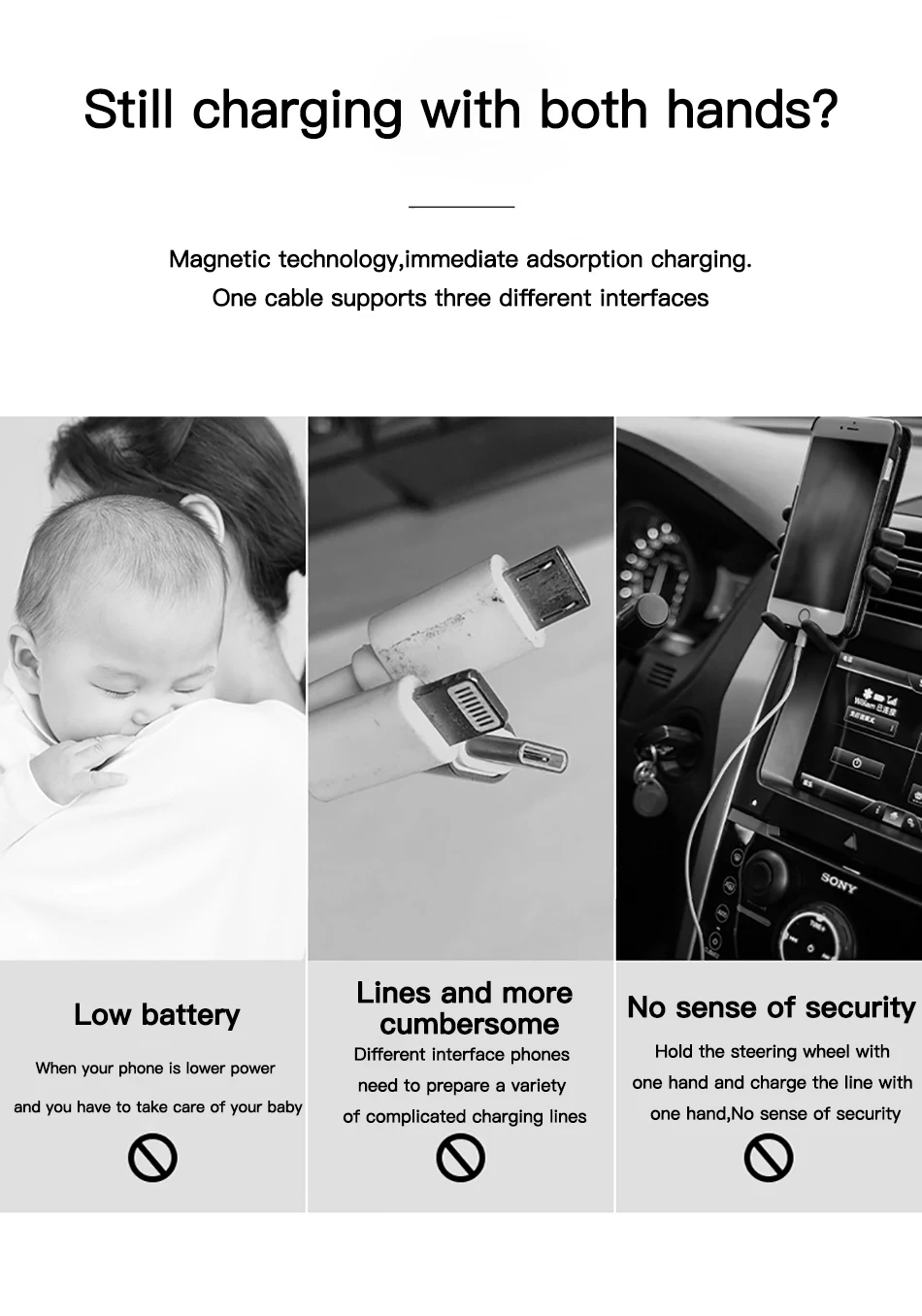 ACCEZZ светодиодный магнитный кабель для быстрой зарядки, магнитный кабель Micro usb type C, Кабель зарядного устройства для iPhone X 7 samsung S10, шнур для Android
