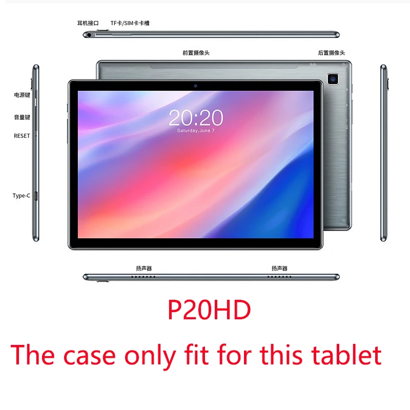 Black TPU soft shell Case for Teclast P20HD 10.1inch Tablet Anti-collision protection case teclast p20 2020 +gift | Компьютеры и офис