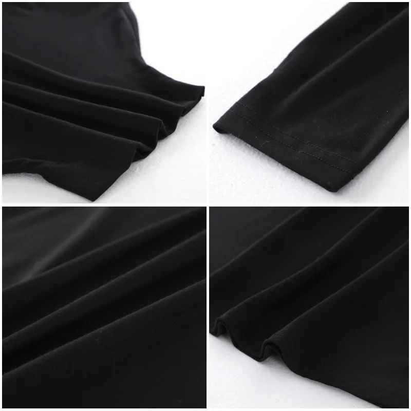 

2021 Brand New Spring Summer Women's High Collar Bottom Long-sleeved Pure-color T-shirt for Female Slim Fit Tops Tshirt