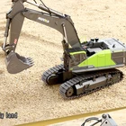 Экскаватор Huina 593 1593, Радиоуправляемый грузовик 22 канала, игрушка для мальчиков и взрослых, подарок на Рождество, зеленый, 114