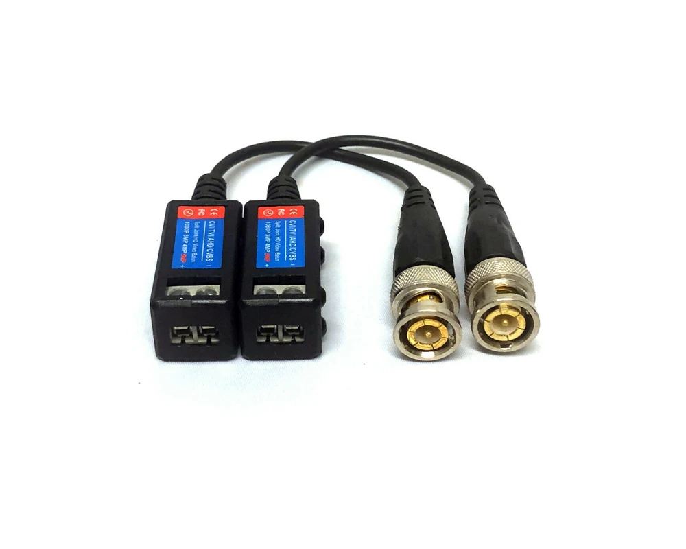 Переходник BNC к CAT5 CAT6 UTP для видеонаблюдения HD TVI 1080P 4MP 5MP 8MP 4K 10 шт. в упаковке |