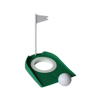 golf indoor putting trainer with detachable putting disc with hole flag putter green practice aid home yard outdoor
