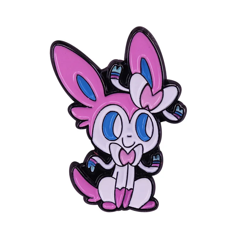 Милые японские жесткие эмалевые булавки в виде манги эльфов мультяшные рисунки