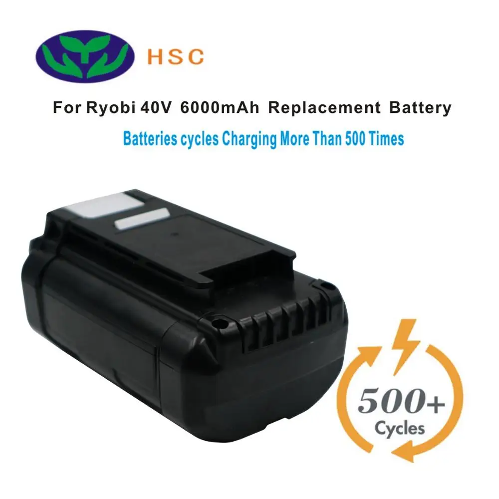 6000 мА/ч, 18650 Батарея чехол 10s2p RYO40B литий-ионный Батарея 40V Замена для Ryobi OP4026A Батарея пакет 40V