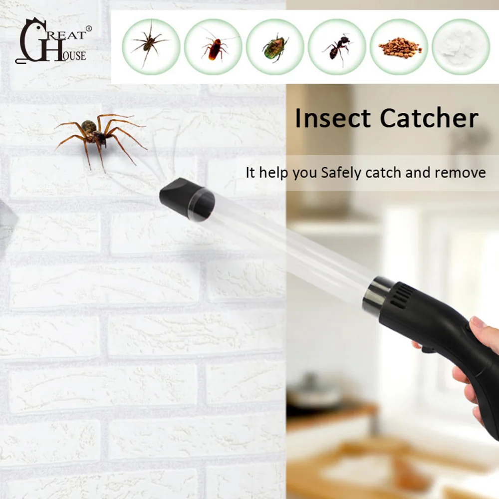 Электрическая трубка для пылесоса Ловца насекомых пауков тараканов
