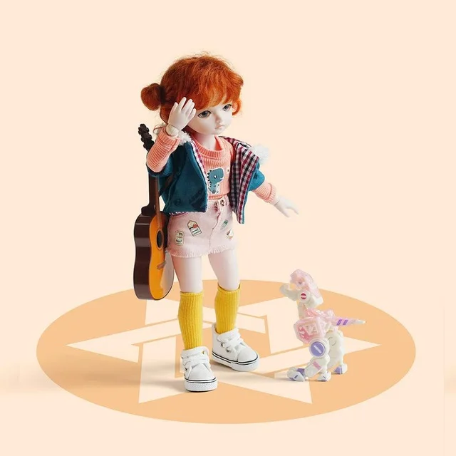 Five-color(Dinosaur) MI Mijia Monst BJD кукла моделирование Moe Ragdoll шарнирное тело модная Коллекционная кукла 30 см фабричные игрушки подарок для девочек детей - Цвет: Five-color(Dinosaur)