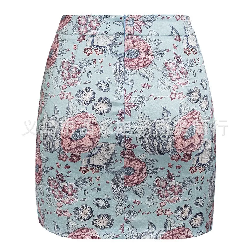 

2020 Women Summer Skirt Sexy Korean Fashion Casual Pencil Mini Skirt Print Skirts Womens
