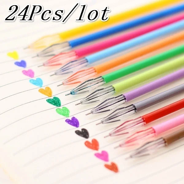 24 шт. Цвет Фул Refils со стразами и круглым носком пополнения творческий конфеты 12