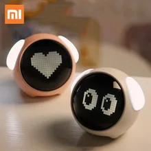Xiaomi Cute Expression Alarm Clock Multifunction Bedside Voice Control Night Light Snooze Clock ReChargeable Child Alarm Clock